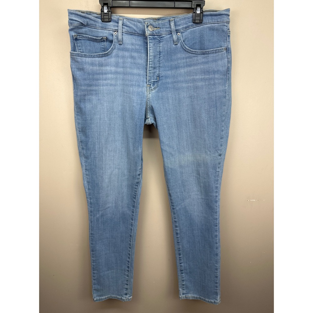 Levis 311 Shaping Skinny Jeans Womens‎ 33 Light Wash Blue Denim Stretch